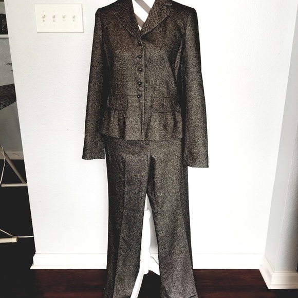 Anne Taylor size 6 Charcoal Gray Suit - Picture 5 of 7
